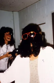 Two students in their dorm, c.1991