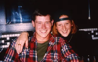 Couple smiles, c.1994