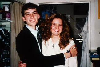 Couple smiles, c.1994