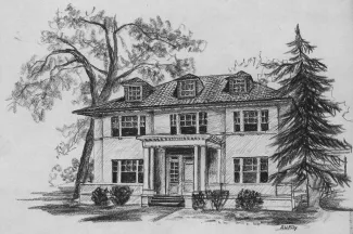 Alpha Chi Rho house, 1963