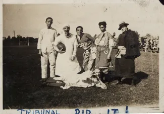 Students at a Football game, 1926