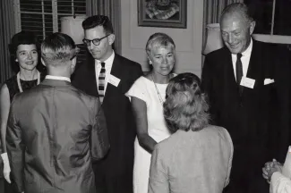 President Rubendall at Matriculation weekend, 1962