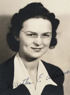 Martha Elizabeth Adams, 1932