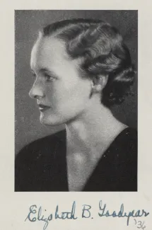 Elizabeth B. Goodyear, 1936