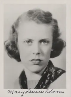 Mary Louise Adams, 1938