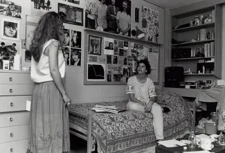 Dorm room, 1990