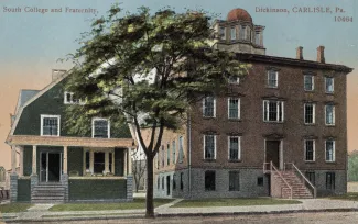 South College and Sigma Chi house, c.1915