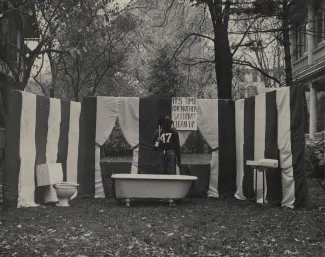 Homecoming spirit display, 1949