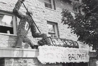 Homecoming spirit display, 1970