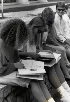 Yearbooks at Homecoming, 1990