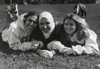 Students at Homecoming, 2000