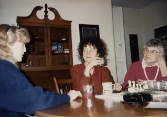 Two international students, c.1990