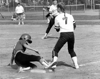 Softball game, c.1990