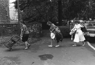 Move-In Day at Morgan Hall, 1990