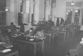 Cadets in a Science Lab, 1944