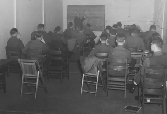 Cadets in class, 1944