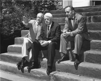 Robert Frost with President Edel, Arts Award, 1959