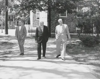 Robert Frost with President Edel, Arts Award, 1959