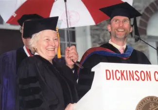 Helen Mercer Witt at Commencement, 1997