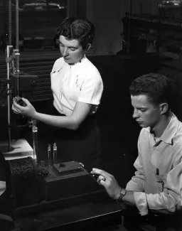 Lab partners, c.1950