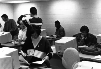 Computer science lab, 1991