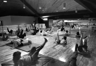 Aerobics class, 1983