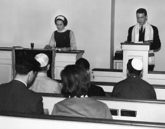 Shabbat service, c.1970