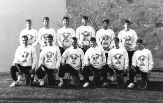 Men's Tennis Team, c.1985