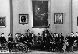 Orchestra in Bosler Hall, 1936