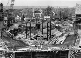 Anita Tuvin Schlechter Auditorium construction, c.1970