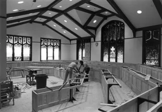 Union Philosophical Society Hall renovations, 1983