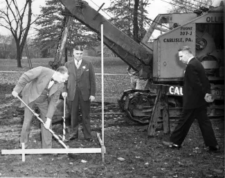 Drayer Hall groundbreaking ceremony, 1950