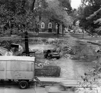 East College reconstruction, c.1970