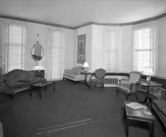 Gibbs House interior, c.1965