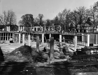 Holland Union Building construction, 1963