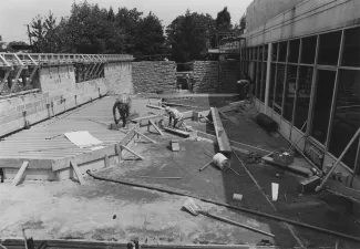 HUB Union Station construction, 1984