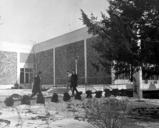 Holland Union Building entrance, c.1975