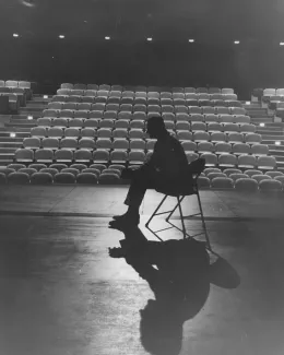 Mathers Theatre stage, c.1965