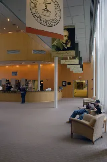 Waidner-Spahr Library circulation desk, 2005