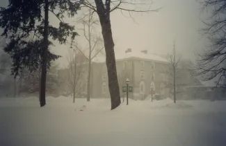 Old West covered in snow, 2003