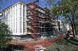 Waidner-Spahr Library construction, 1998