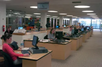 Waidner-Spahr Library information commons, 2005