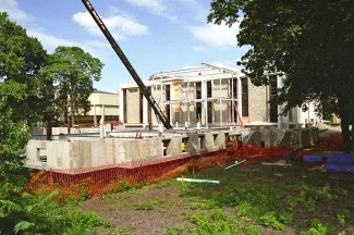 Waidner-Spahr Library construction, 1997