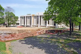 Waidner-Spahr Library construction, 1997