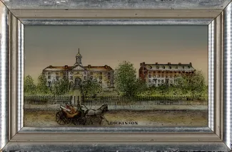 West College and East College, c.1840