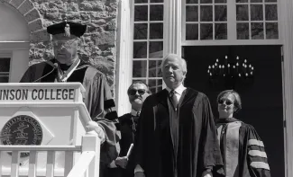 President Fritschler at Commencement, 1998