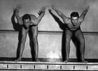 Men's Swim Team, c.1950