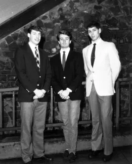 Men's Swim Team Captains, 1987