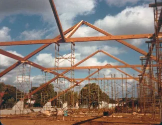 Kline Center construction, 1979