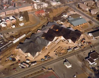 Kline Center construction, 1980